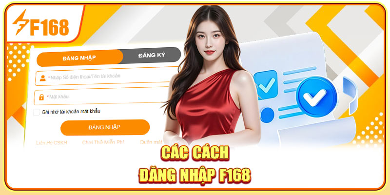 Các cách đăng nhập F168